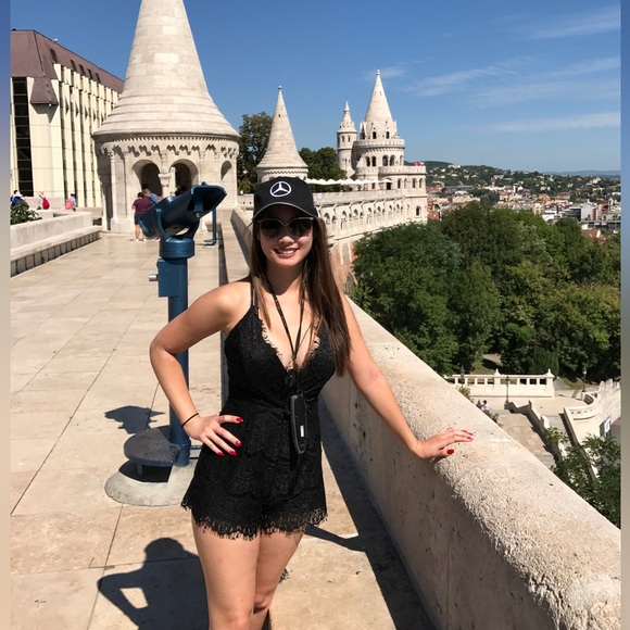 Miami Lace Low V Black Romper XS - Picture 4 of 4